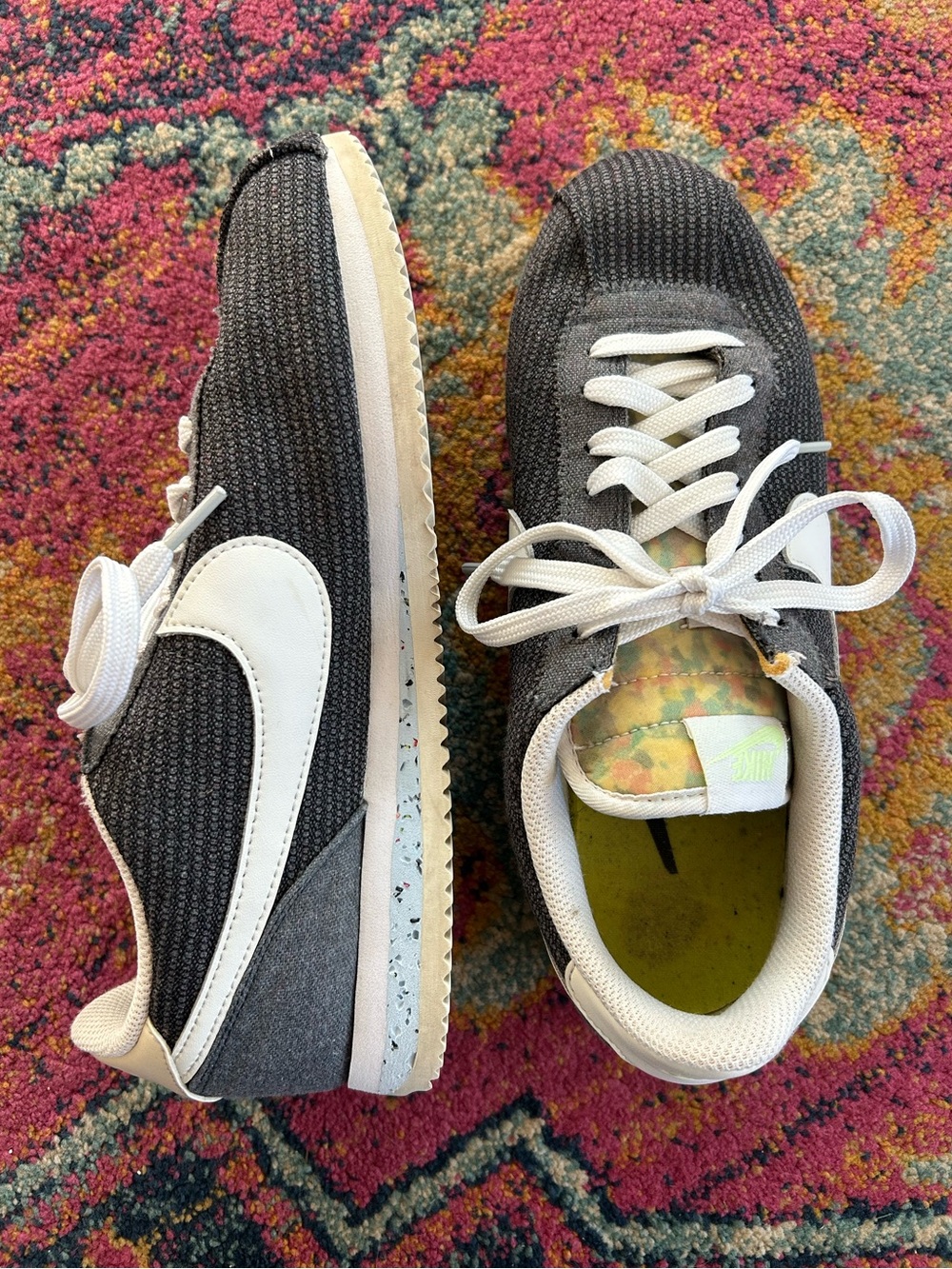 Nike | Women’s ‘Iron Grey’ Cortez Basic Premium Recycled Canvas Pack Sneaker 8.5 - Picture 8 of 16
